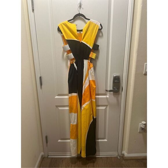 SWF STRAPPED MAXI dress Cutouts sides details Color: Seville size Small NWT $409 - Picture 6 of 7